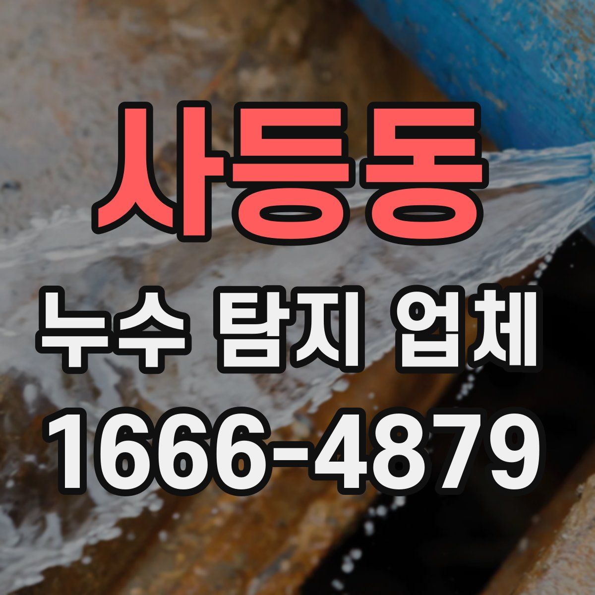 사등동 누수 탐지 업체