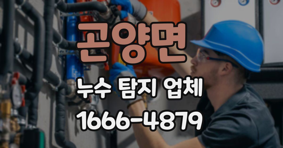 곤양면 누수 탐지 업체