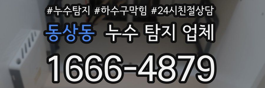 동상동 누수 탐지 업체