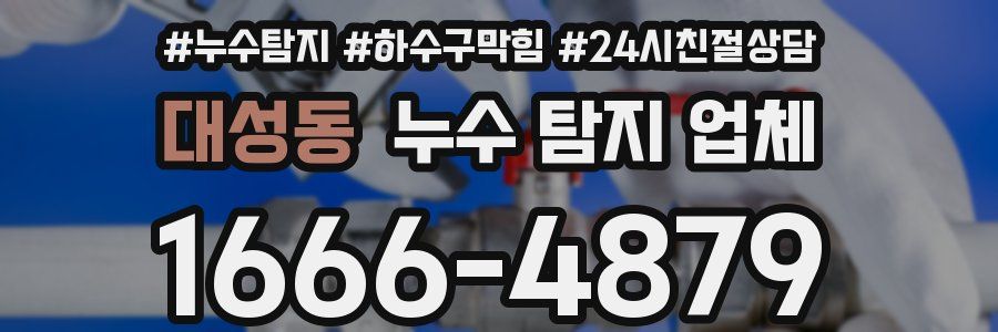 대성동 누수 탐지 업체