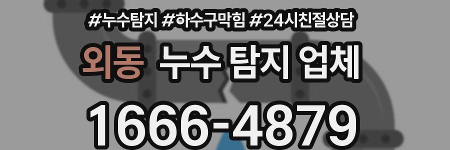 외동 누수 탐지 업체