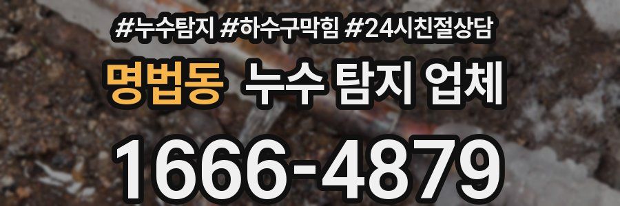 명법동 누수 탐지 업체