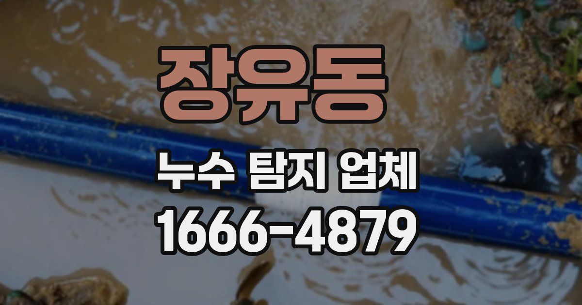 장유동 누수 탐지 업체
