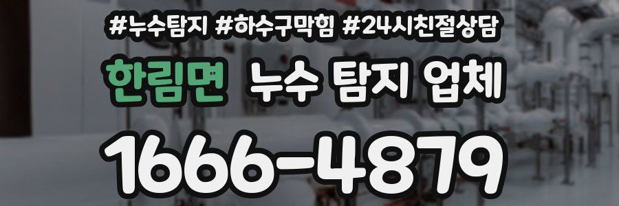 한림면 누수 탐지 업체