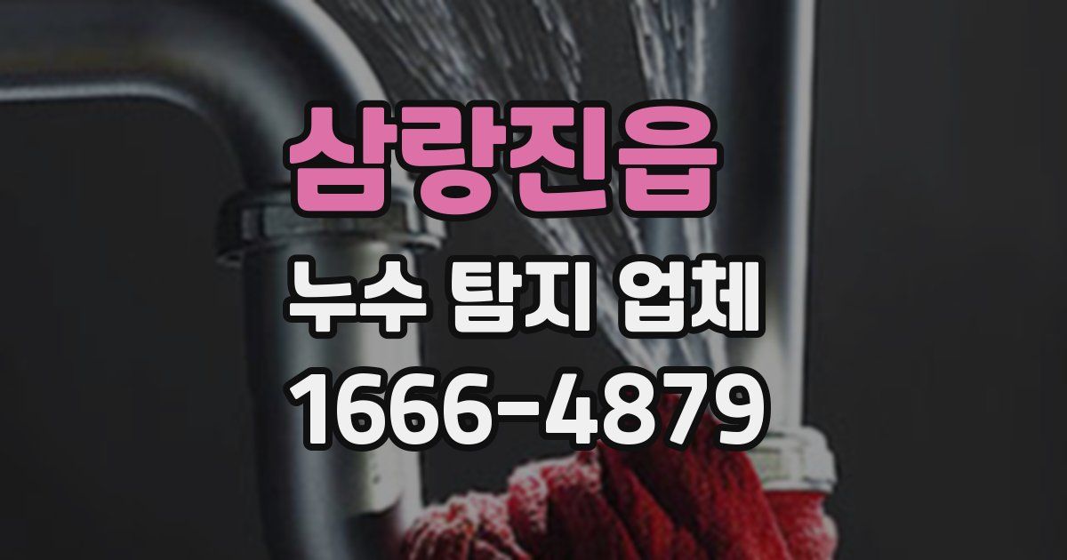 삼랑진읍 누수 탐지 업체