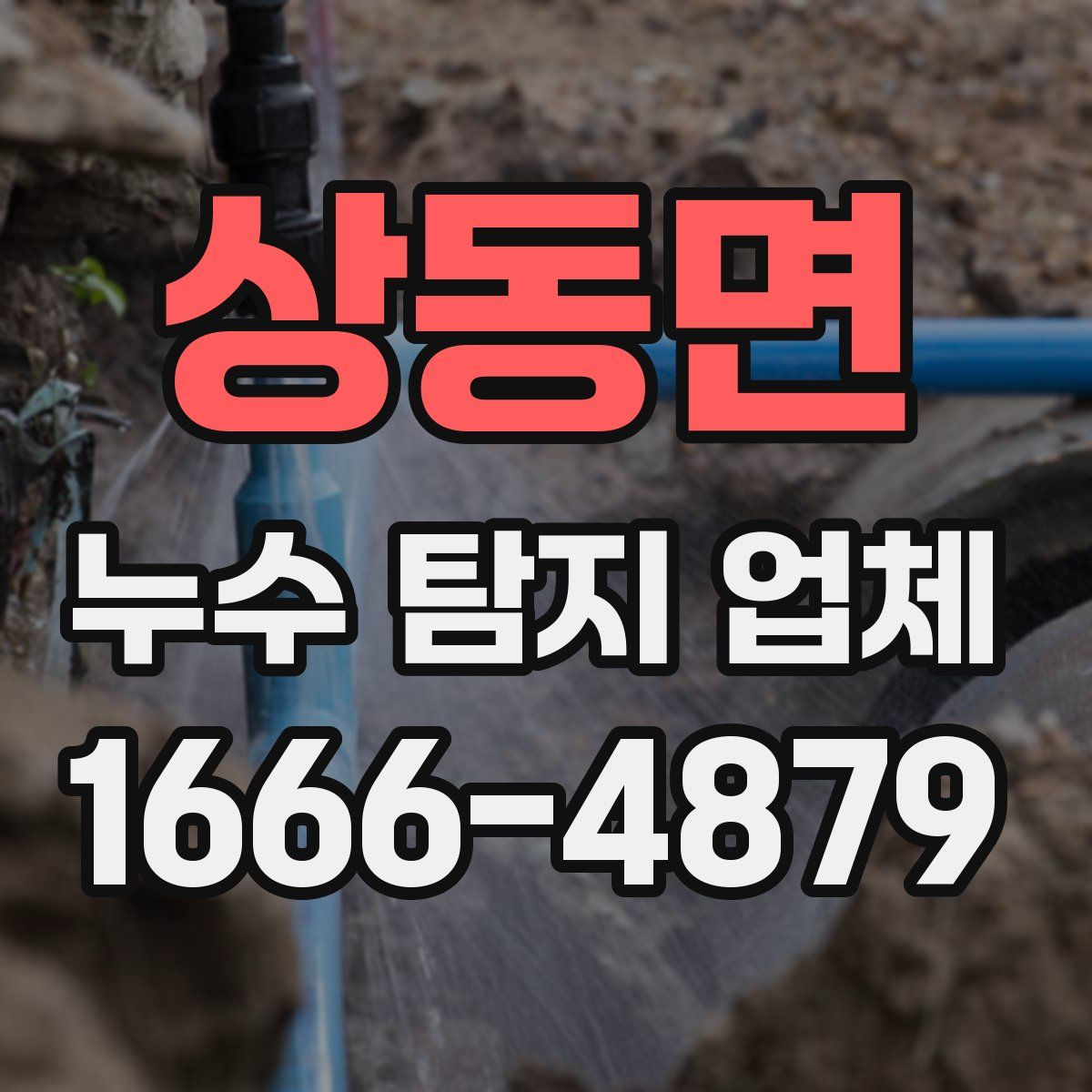 상동면 누수 탐지 업체