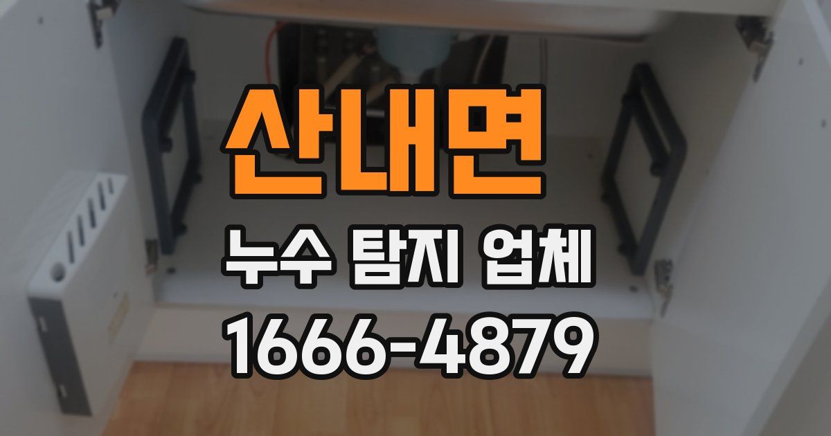 산내면 누수 탐지 업체