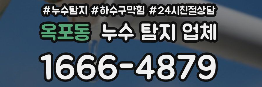 옥포동 누수 탐지 업체