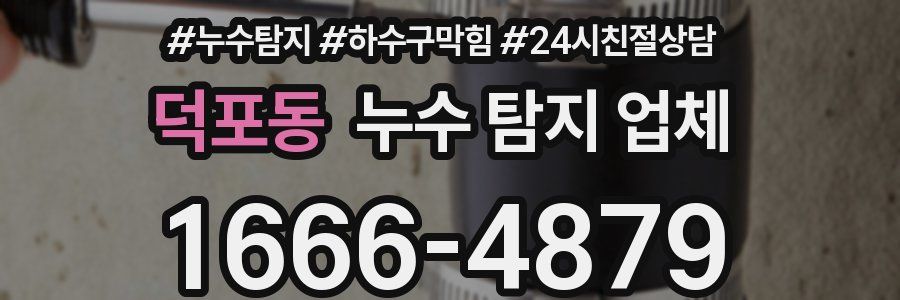 덕포동 누수 탐지 업체
