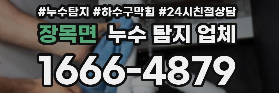 장목면 누수 탐지 업체
