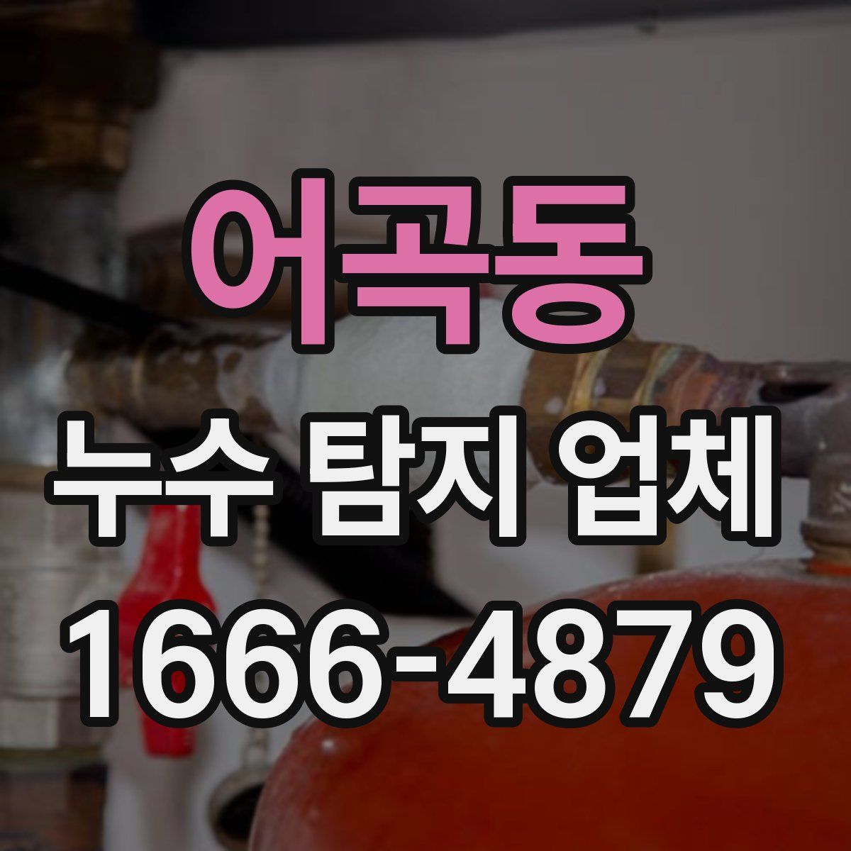 어곡동 누수 탐지 업체
