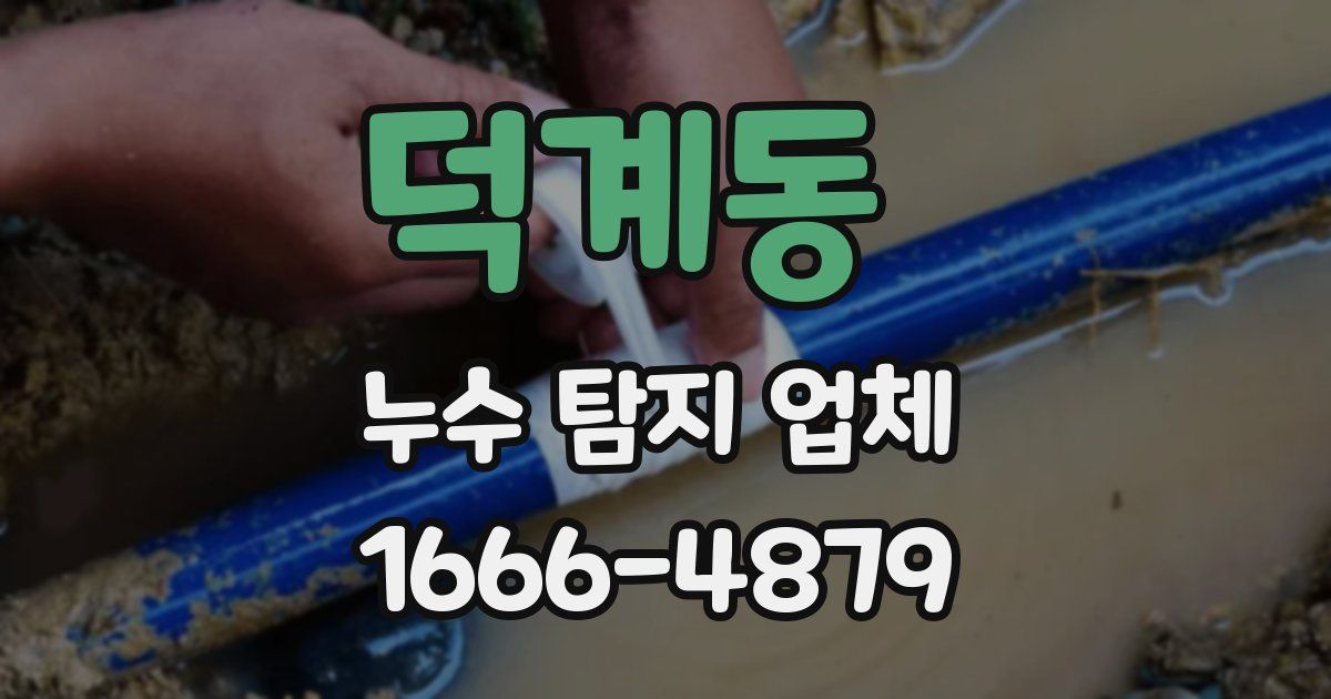 덕계동 누수 탐지 업체