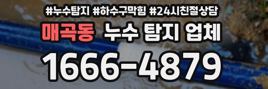 매곡동 누수 탐지 업체