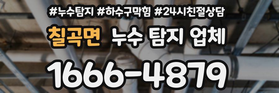칠곡면 누수 탐지 업체