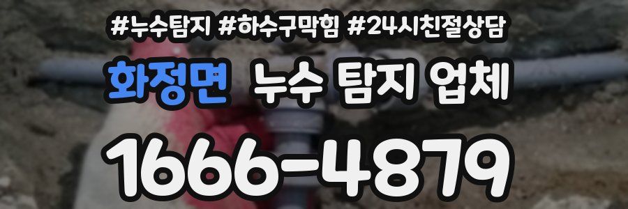 화정면 누수 탐지 업체