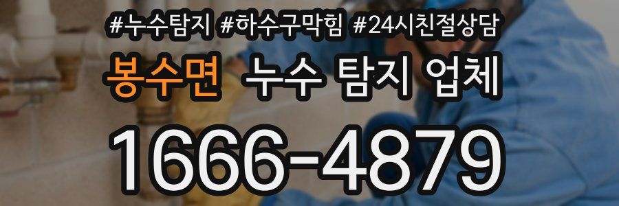 봉수면 누수 탐지 업체