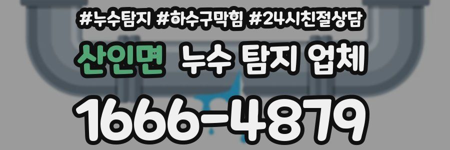 산인면 누수 탐지 업체