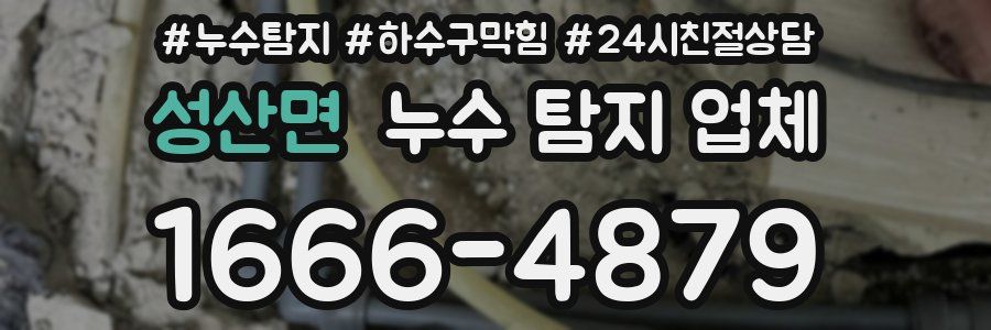 성산면 누수 탐지 업체