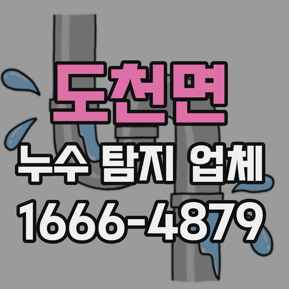 도천면 누수 탐지 업체