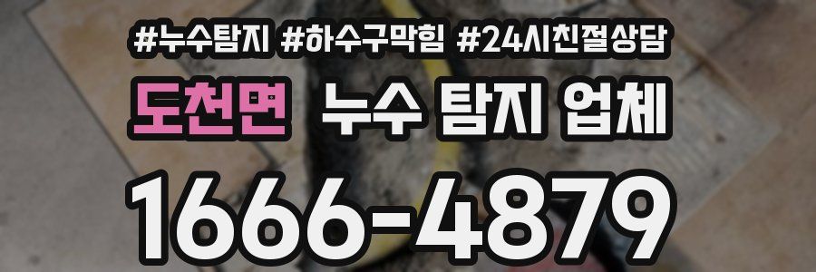 도천면 누수 탐지 업체