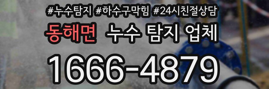 동해면 누수 탐지 업체
