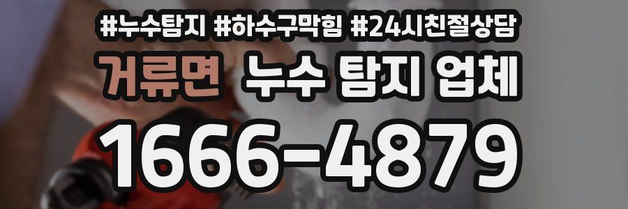 거류면 누수 탐지 업체