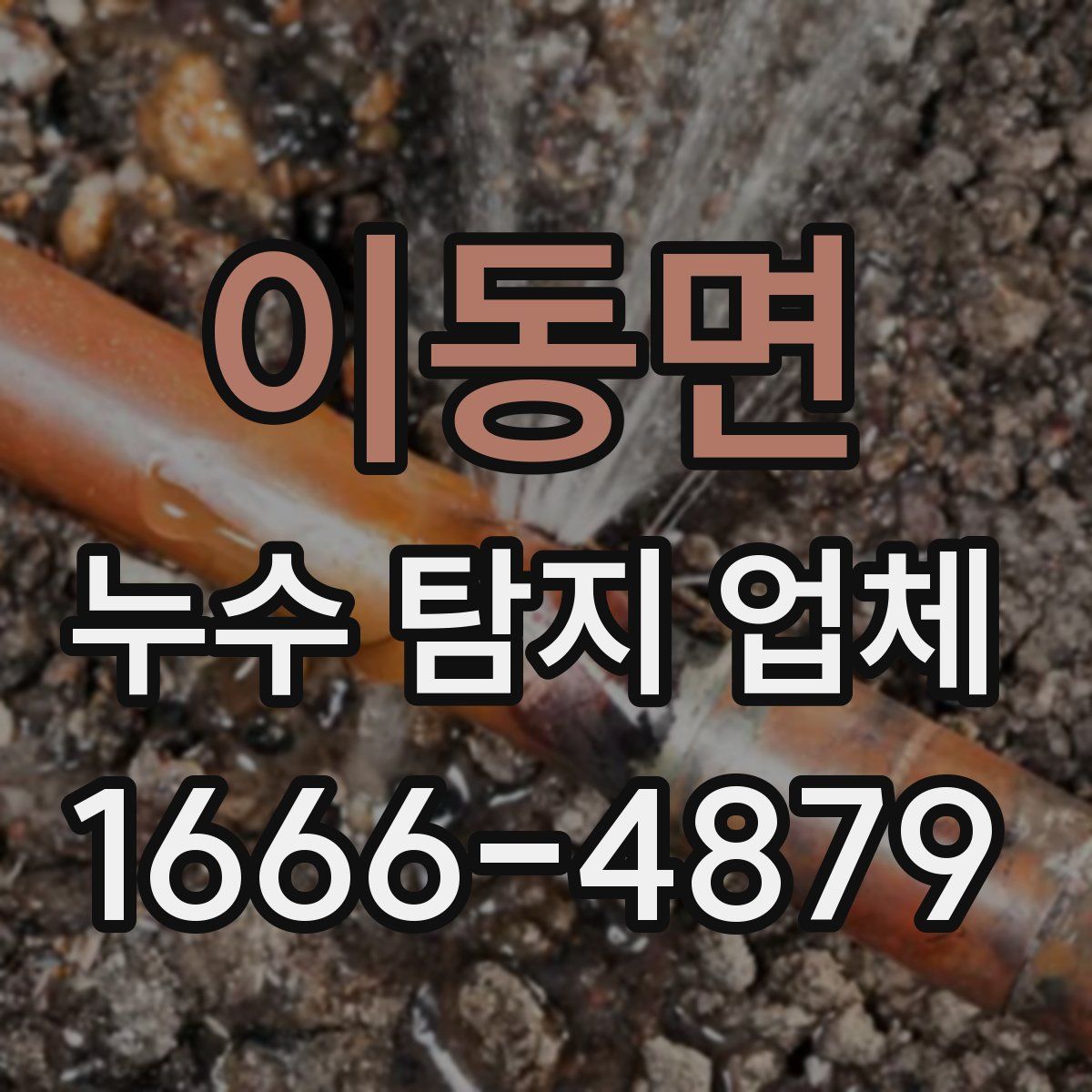 이동면 누수 탐지 업체