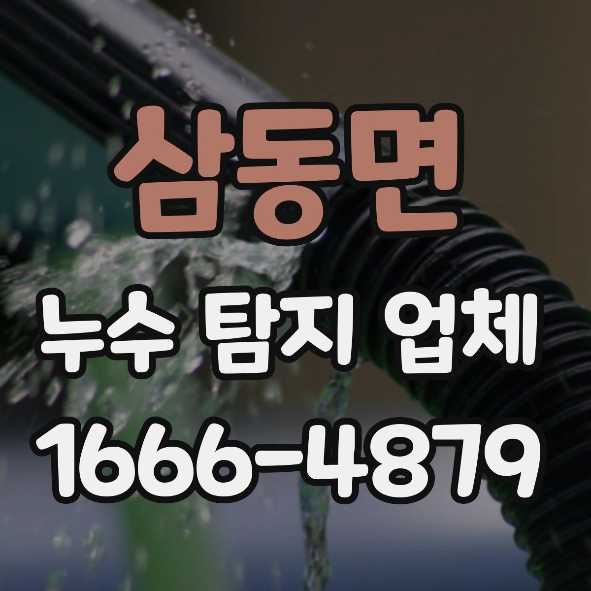 삼동면 누수 탐지 업체