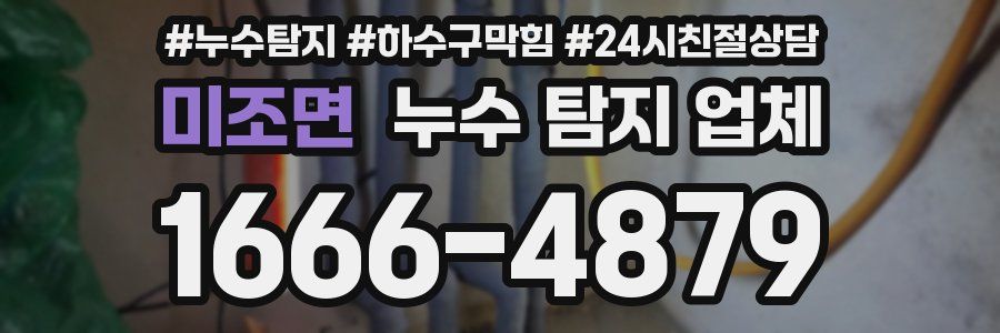 미조면 누수 탐지 업체