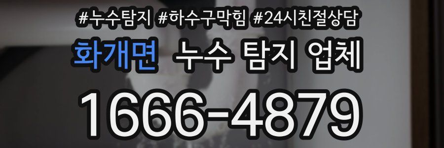 화개면 누수 탐지 업체