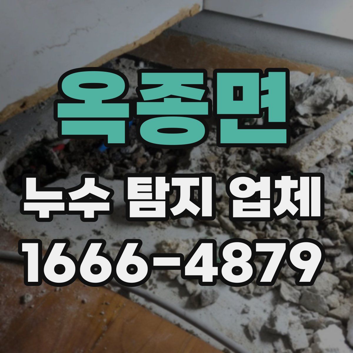 옥종면 누수 탐지 업체