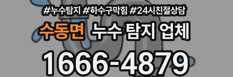 수동면 누수 탐지 업체