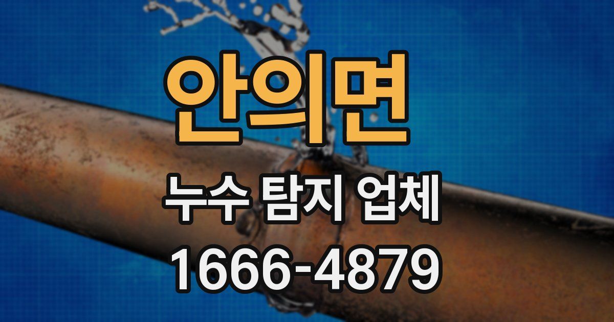 안의면 누수 탐지 업체
