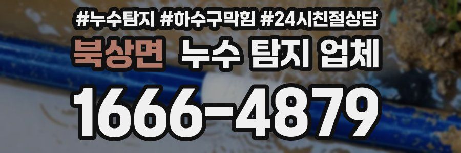 북상면 누수 탐지 업체