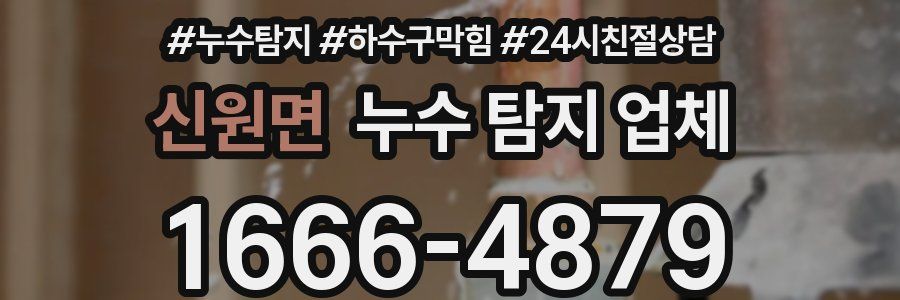 신원면 누수 탐지 업체