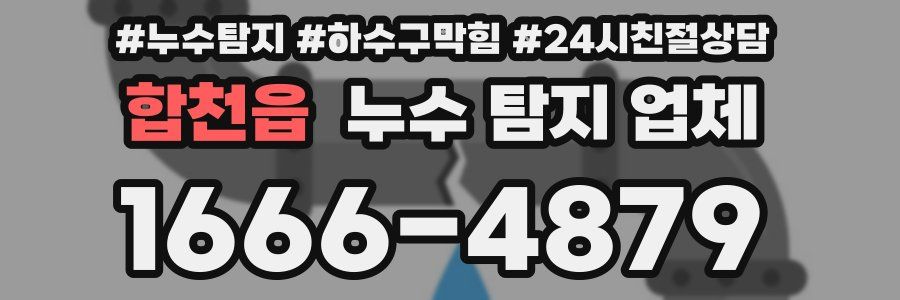 합천읍 누수 탐지 업체