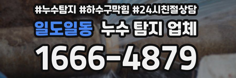일도일동 누수 탐지 업체