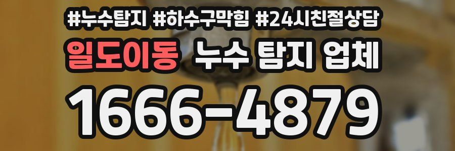 일도이동 누수 탐지 업체