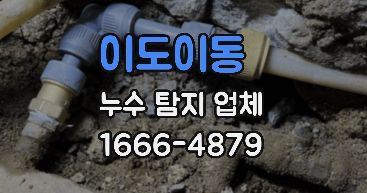이도이동 누수 탐지 업체