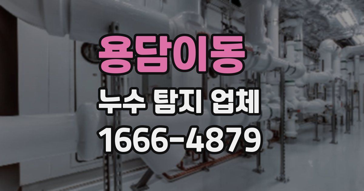용담이동 누수 탐지 업체