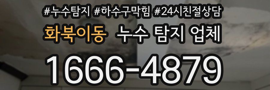 화북이동 누수 탐지 업체