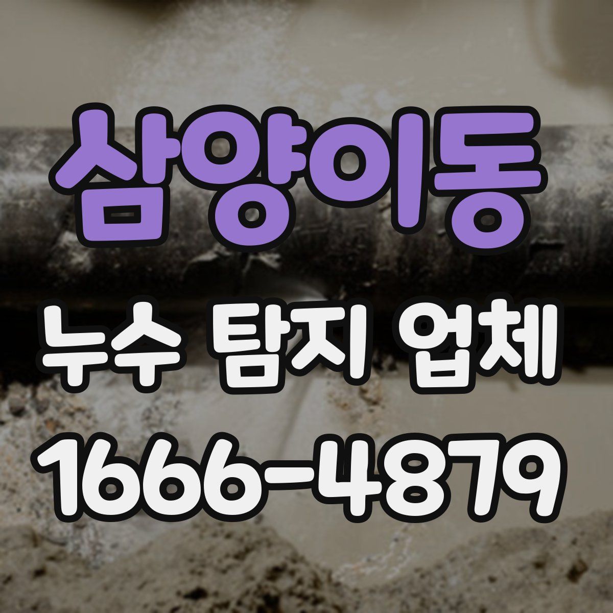 삼양이동 누수 탐지 업체