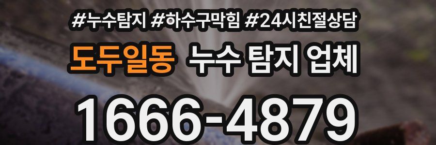 도두일동 누수 탐지 업체