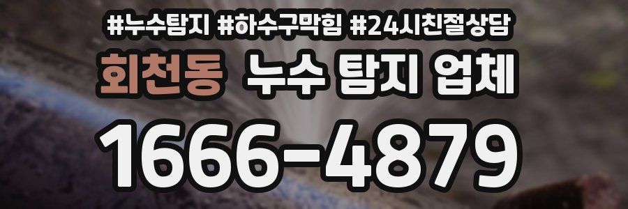 회천동 누수 탐지 업체