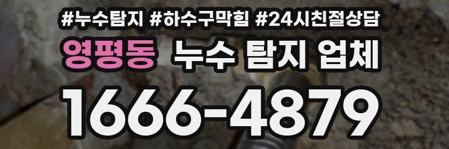 영평동 누수 탐지 업체