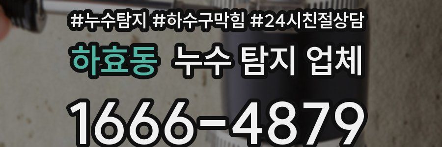 하효동 누수 탐지 업체