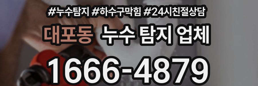 대포동 누수 탐지 업체