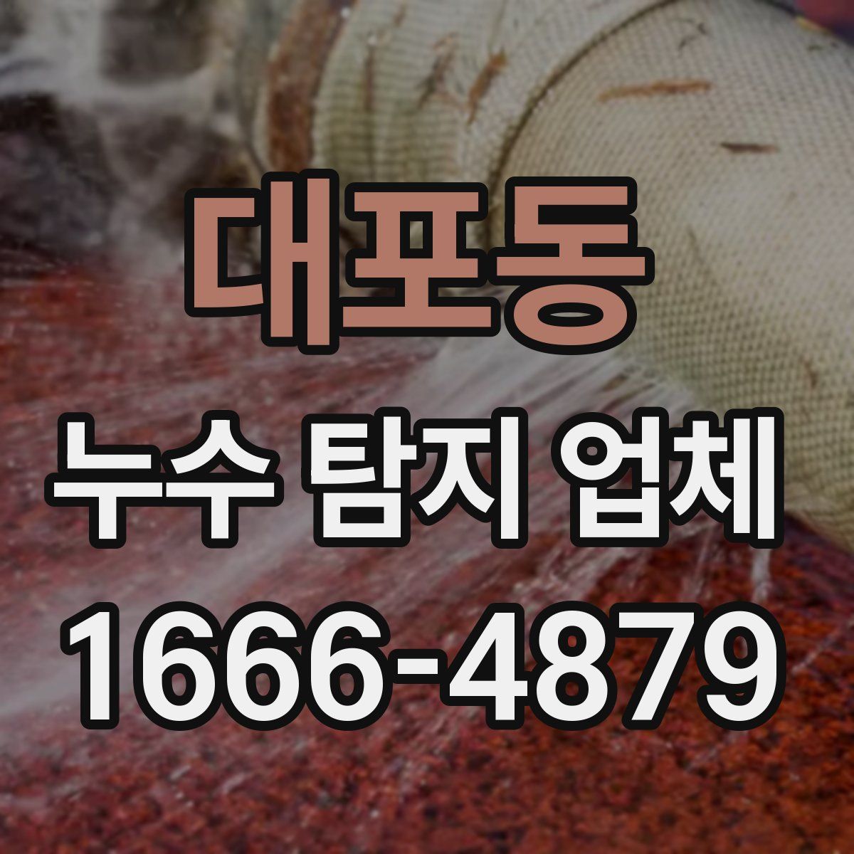 대포동 누수 탐지 업체