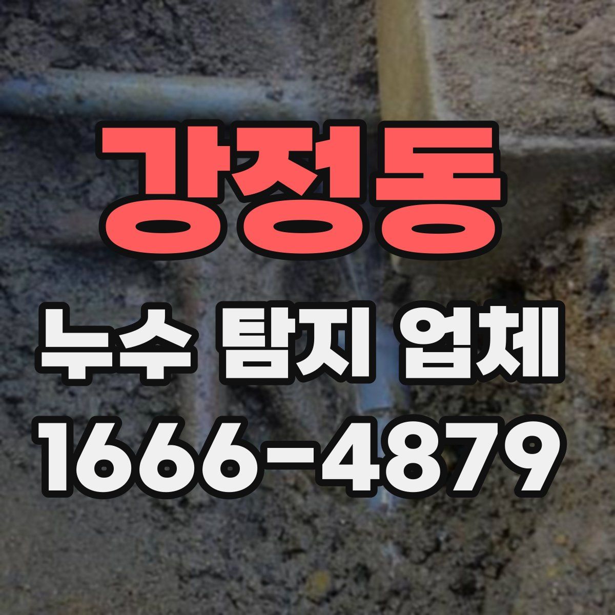 강정동 누수 탐지 업체