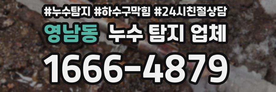 영남동 누수 탐지 업체